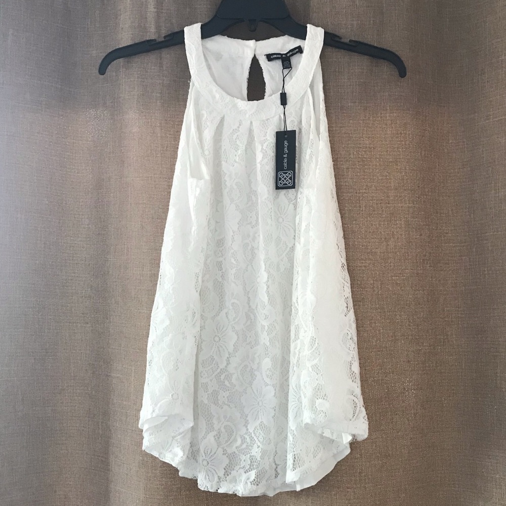 Evening style halter lace top. NWT.